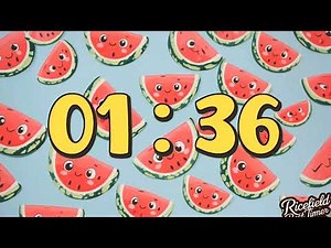 Playful Watermelon Timer: 3 Minutes for Class