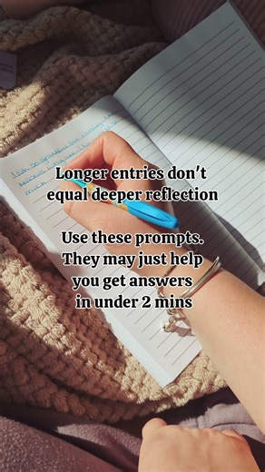 Long Journals ≠ Deep Reflection ✨ Try These Quick Prompts! #journaling