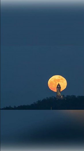 Stunning footage shows Worm Moon as first full moon of spring rises in UK