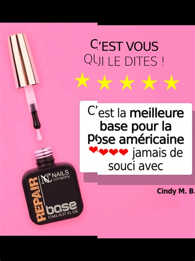 Zéro décollement, c'est la base ! Avec notre Base Repair tu pourrzs coller tes capsules américaines tout en évitant les décollements et la casse 😄 #prothésisteongulaire #rubberbase #rubberbasegelnails