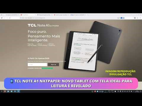 📱 TCL Note A1 NXTPAPER: New tablet with a screen ideal for reading is revealed.