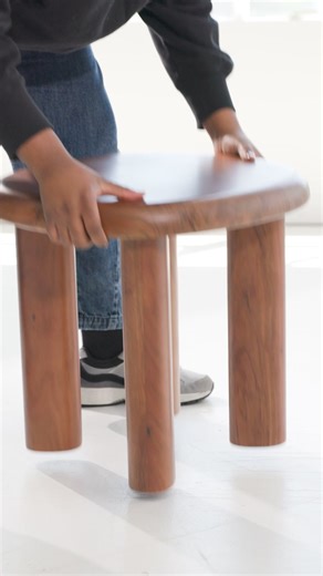 The satisfying thud of our contract-grade, solid kiln-dried wood Cannellini Side Table hitting the floor. 👂👍 | West Elm