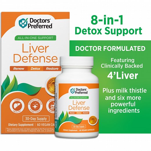 Doctors' Preferred Liver Defense, Liver Health and Detox with Milk Thistle, 60 Capsules