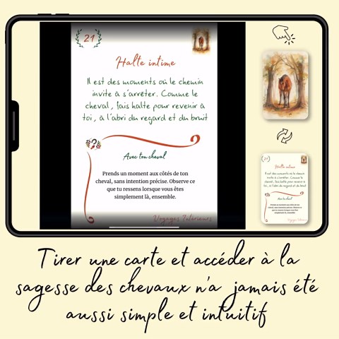 The Horse Oracle, Digital and Printable Pack, 48 Oracle Cards in French, Oracle, Horse Oracle, French Divination Oracle - Etsy