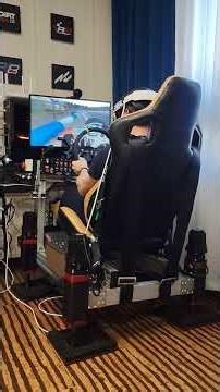 playing #karting #rfactor2 in #vr DIY motion platform