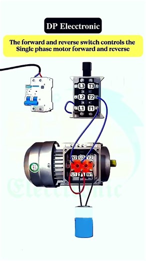 Revase and forward Moter connection #electrician #electrical #shorts #shortsvideo