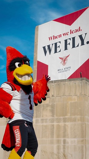 The only thing brighter than the camera flash? Your future as a Cardinal 🙂‍↕️📸🔴⚪ Apply today at bsu.edu/apply | Ball State Admissions