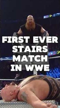 How the FIRST EVER STRAIRS MATCH happened in WWE #wwe #wrestling #shorts