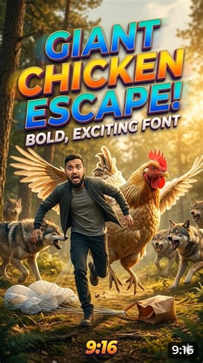 "Wolves Chased Me… Then My Chicken Saved Me! 😳🐺🐔😂"#chicken #chased #wolves #save #ai #shortsviral