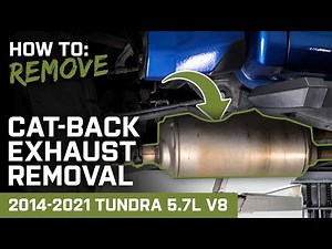 How to Remove Stock Cat-Back Exhaust | 2014-2021 5.7L Tundra