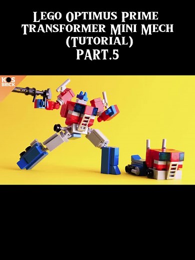 Lego Optimus Prime Transformer Mini Mech part 5 (Tutorial) 5