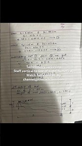 Staff normal to line of sight(Tacheometry surveying)#civilengineering #surveying #education