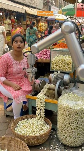 Jasmin flowers 💐 machine super 👌 👍 😍 like 👍 Share #shortsfeed #🥰😘