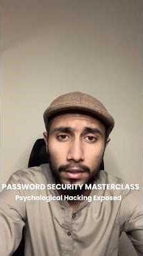 Psychological Hacking Exposed. How hackers exploit your brain's patterns to crack passwords. #shorts
