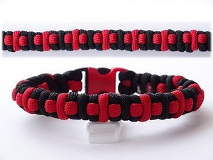 How to Make a "Cross Pattern" 2 Strand Round Braid Paracord Bracelet - CBYS
