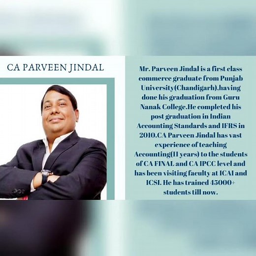 CA Final Financial Reporting By Parveen Jindal (New) Full Course Details