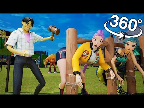 K-Pop Demons Hunter Back Slapping Game In VR 360° | 4K