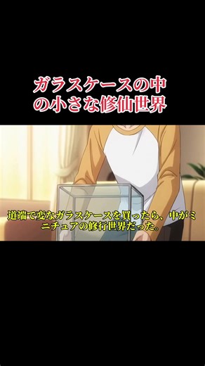 ガラスケースの中の小さな修仙世界