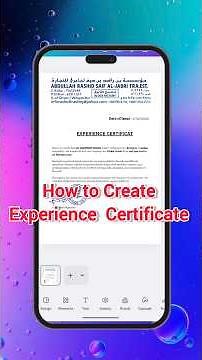 how to Create experience certificate || company ka experience letter kaise banaye