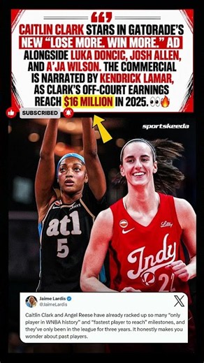 Caitlin Clark Stars in Gatorade’s New “Lose More.Win More.” Commercial! #shorts #viral #foryou #news