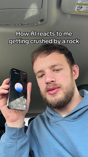 AI Reacts to Man Being Crushed by a Rock