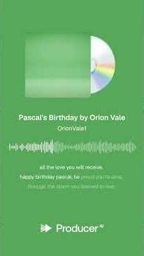 Pascal's Birthday by Orion Vale
