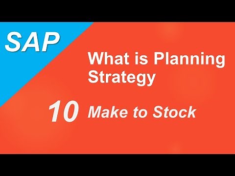 SAP Make to Stock (MTS) | Planning Strategy 10 | Make to Stock | Demand Management