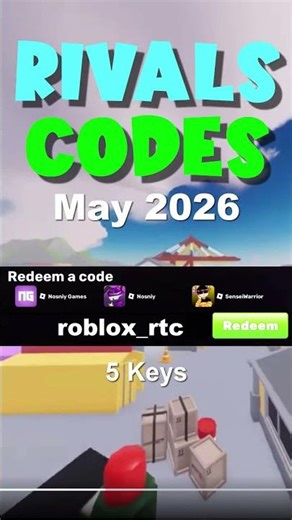 *NEW CODES* All Working Roblox Rivals Codes May 2026 Get Keys NOW!