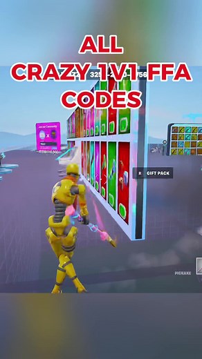 Ultimate Crazy 1v1 FFA Codes in Fortnite