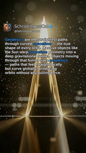 What Are Geodesics? Einstein's Curved Spacetime #Shorts