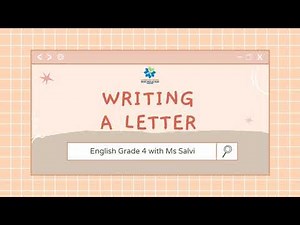HOW TO WRITE A LETTER | ENGLISH GRADE 4
