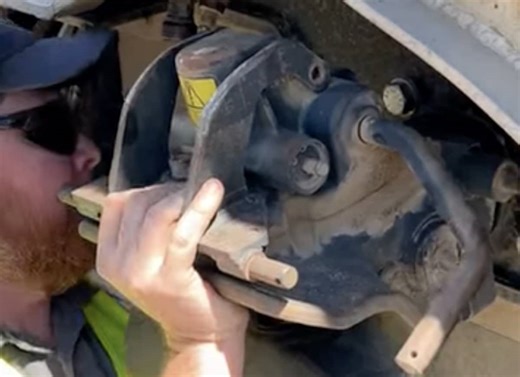 Road train grounded after inspection uncovers issue with tow coupling