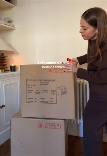 Unboxing New Bedside Tables from TK Maxx