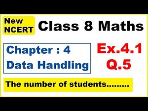 Ex.4.1 Q.5 Chapter:4 Data Handling | Ncert Maths Class 8 | Cbse.