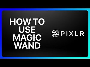 How To Use Magic Wand In Pixlr Tutorial