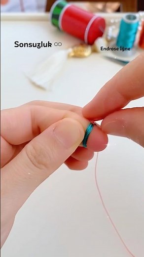 Infinity Pattern Needle Lace Tutorial #DIY #needlelace #handmade #oya #elişi