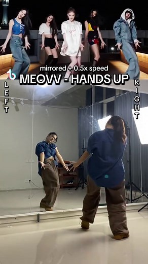 HANDS UP K-Pop Dance Tutorial in Slowed 0.5x Speed