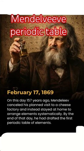 History of Mendelveeves periodic tabel