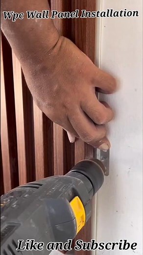 WPC Wall Panel Installation Video । How to Install PVC Wall Panel #pvcpanels #wpcpanel #wallpanel
