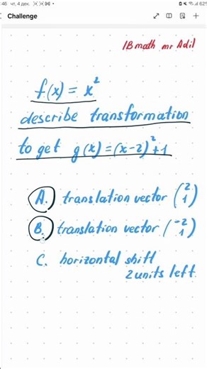 transformation of the function #ibmath #math #daily #adil #function #challenge #Exam2025 #ibdp