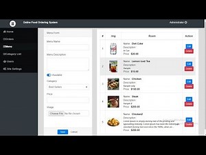 Online Food Ordering System in PHP MySQL with Source Code