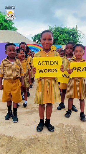 Young Learners Showcasing Verb Knowledge
