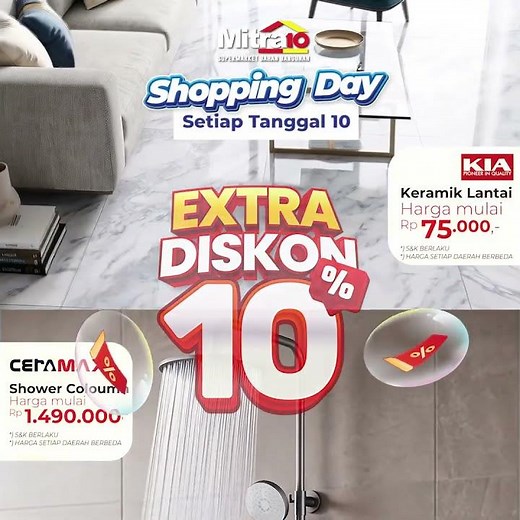 The 10th-of-the-Month Sale Is Back! Ready to Shop at Mitra10? #ShoppingDay
