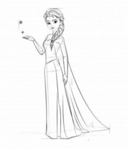 Comment Dessiner: La Reine des neiges: Elsa etape par etape pour débutant