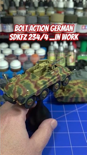 Bolt Action German SdKfz 234/4 in work ‪@RubiconModels‬ ‪@warlordgames‬ #boltactiongaming #ww2