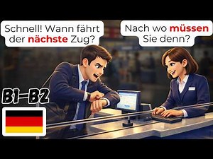 🇩🇪 Learn German in 25 Minutes: 60+ Ticket Counter Phrases You Need (B1-B2)