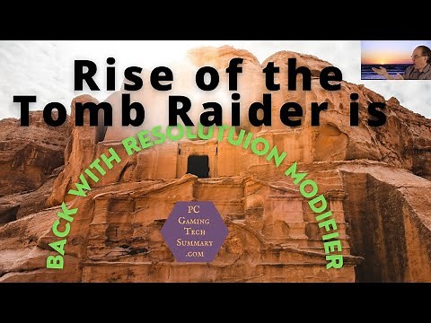 Resolution Modifier on Rise of the Tomb Raider increased Frames Per Second using an RTX 3060