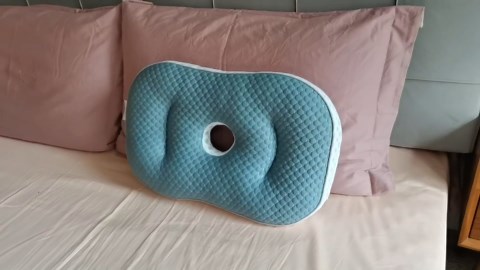 Ear Piercing Pillow for Side Sleeping | Donut Pillow for Ear, Earring Pillows with Holes for Ear Pain, Cooling Cover