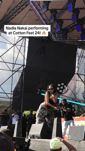 Nadia Nakai performing at Cotton Fest 24. 🔥 #cottonfestjhb #nadianakai #performer