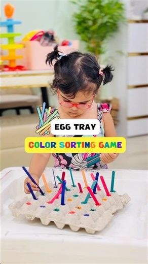 No Cost Low Effort SCREEN FREE Activity for Toddlers 🐣 #shorts